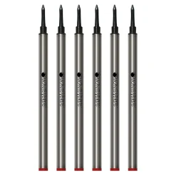 Monteverde® Rollerball Refill For Waterman Rollerball Pens, Medium Point, Red Ink, 6/Pack (W233RD)
