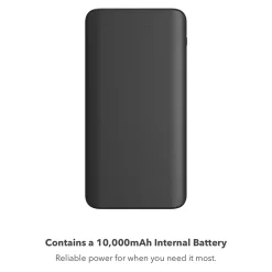 Mophie Power Boost 10K mAh Portable battery USB-A and USB-C inputs, Black (401108800)