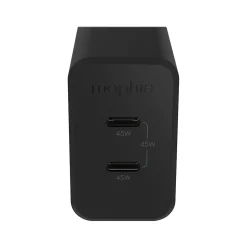 Mophie Speedport 45 2-Port GaN Wall Charger, Black (409909298)