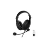 Morpheus 360 Deluxe Multimedia Stereo USB Headset Over Ear Black (HS3500SU)