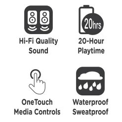 Morpheus 360 Spire Wireless Earbuds, Bluetooth, Island Blue (TW1500L)