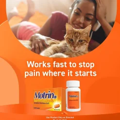 Motrin IB Ibuprofen Tablets, 200 mg, 2 Tablets/Packet, 50 Packets/Box (447419)