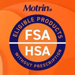 Motrin IB Ibuprofen Tablets, 200 mg, 2 Tablets/Packet, 50 Packets/Box (447419)