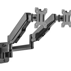 Mount-It! Adjustable Dual Monitor Wall Mount, Up to 32", Black (MI-1766B)