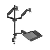 Mount-It! Adjustable Monitor Mount, Up to 32", Black (MI-7996)