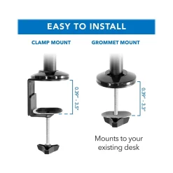 Mount-It! Adjustable Monitor Mount, Up to 32