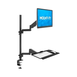 Mount-It! Adjustable Monitor Mount, Up to 32", Black (MI-7995)