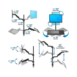 Mount-It! Adjustable Monitor Mount, Up to 32