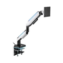 Mount-It! Adjustable Monitor Arm, Up to 49" Monitor, Grayish White/Matte Black (MI-4881)