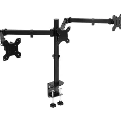 Mount-It! Adjustable Triple Monitor Mount, Up to 32", Black (MI-753XL)