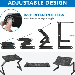 Mount-It! Adjustable Vented Aluminum Laptop Stand (MI-7210)