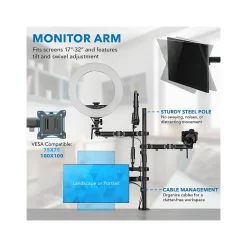 Mount-It! All-in-One Adjustable Studio Camera Setup Single Mount, Up to 32