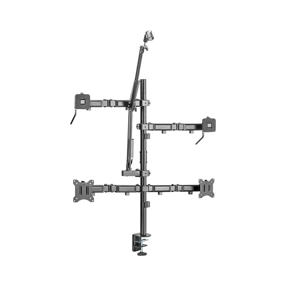 Mount-It! All-in-One Adjustable Studio Camera Setup Dual Mount, Up to 32", Black (MI-482)