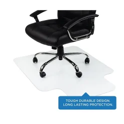 Mount-It! Carpet Chair Mat with Lip, 35.5