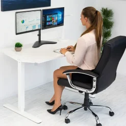 Mount-It! Dual Adjustable Monitor Arm, Up To 32