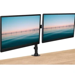 Mount-It! Dual Monitor Desk Mount for 13" to 27" Monitors, Black (MI-2772)