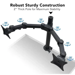 Mount-It! Dual Monitor Mount, Up To 27