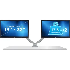 Mount-It! Dual Monitor Mount Arm with 2 USB Ports (MI-2762)