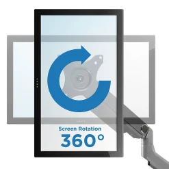 Mount-It! Dual Monitor Mount Arm with 2 USB Ports (MI-2762)