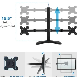 Mount-It! Dual Monitor Stand for 19