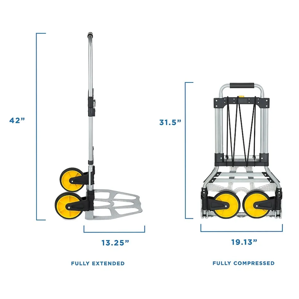 Mount-It! Folding Hand Truck and Dolly, 264 Lb Capacity (MI-902)