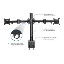 Mount-It! Full-Motion Triple Monitor Desk Mount for 13"-24" ' Screens (MI-753)