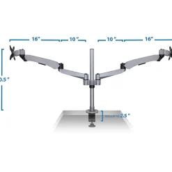 Mount-It! Modular Desk Mount Adjustable Monitor Arm, Up to 27