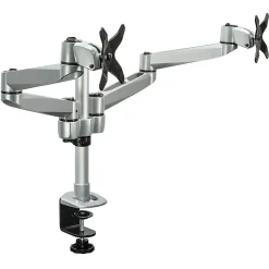 Mount-It! Modular Desk Mount Adjustable Monitor Arm, Up to 27" Monitors, Gray/Silver (MI-43116)