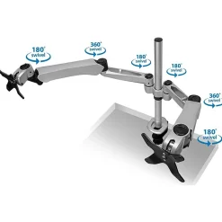 Mount-It! Modular Spring Arm Adjustable Monitor Arm, Up to 27