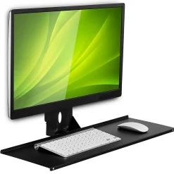 Mount-It! Monitor and Keyboard Wall Mount Bracket, Standing Workstation with Floating Keyboard, VESA Mount Required (MI-7917)