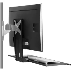 Mount-It! Monitor and Keyboard Wall Mount Bracket, Standing Workstation with Floating Keyboard, VESA Mount Required (MI-7917)