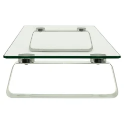 Mount-It! Monitor Stand, Clear/Silver (MI-7262-DS)