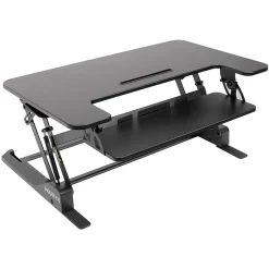 Mount-It! Mount-It! 36."W Rectangular Adjustable Standing Desk Converter, Black (MI-7926)