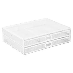 Mount-It! Riser with Storage, Up to 32" Monitor, White (MI-7365W)