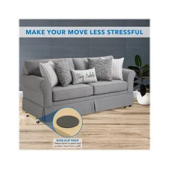 Mount-It! Small Platform Mover Dolly, 220 lb. Capacity, Light Brown, 2/Pack (MI-927)