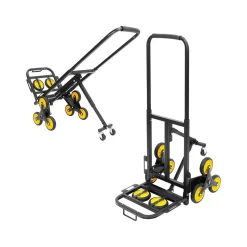 Mount-It! Stair Climber Hand Truck, 330 lb. Capacity, Black/Yellow (MI-924)