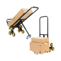 Mount-It! Stair Climber Hand Truck, 330 lb. Capacity, Black/Yellow (MI-924)