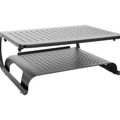 Mount-It! 2-Tier Monitor Stand, Up to 32", Black (MI-7361)