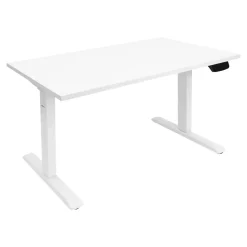 Mount-It! 48"W Electric Adjustable Standing Desk, White (MI-18066)