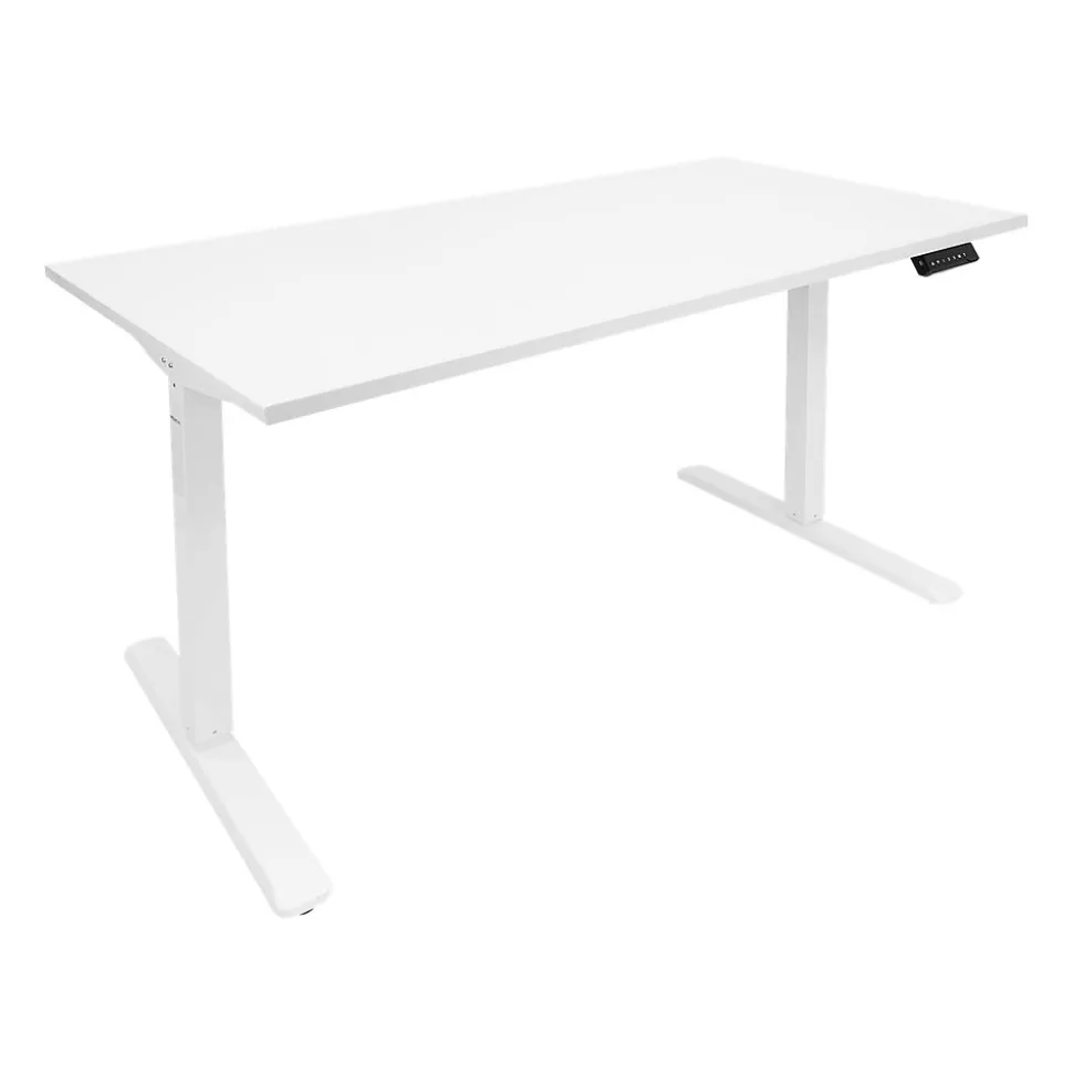 Mount-It! 55"W Electric Adjustable Standing Desk, White (MI-18061)