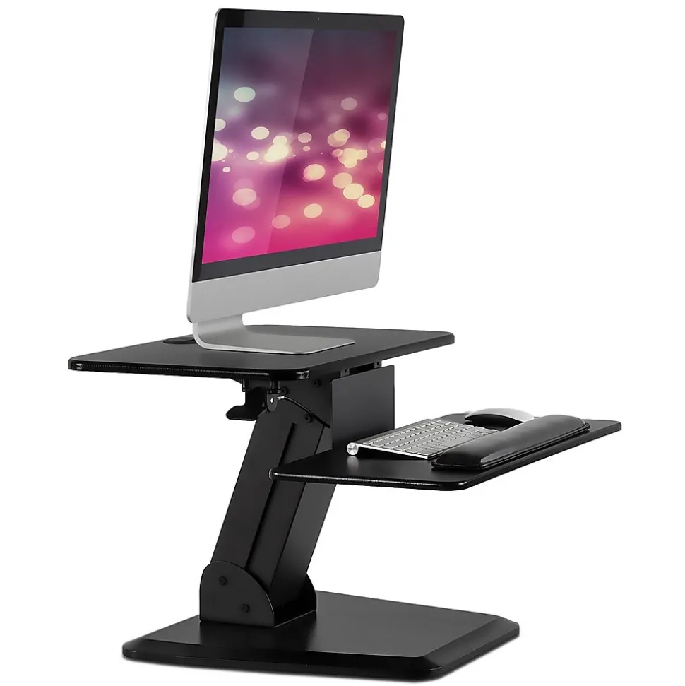 Mount-It! 23"W Manual Adjustable Standing Desk Converter, Black (MI-7916)