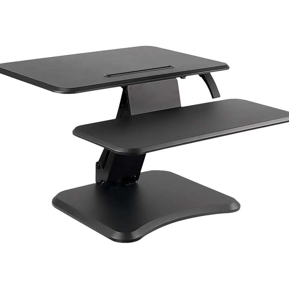 Mount-It! 25"W Manual Adjustable Standing Desk Converter, Black (MI-7957)
