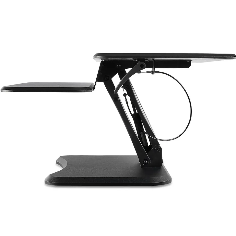 Mount-It! 25"W Manual Adjustable Standing Desk Converter, Black (MI-7957)