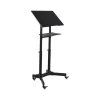 Mount-It! 24"W Portable Lectern Adjustable Aluminum Standing Podium, Black (MI-7971)