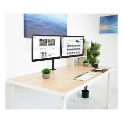 Mount-lt! Adjustable Full Motion Monitor Arm Mount, Up to 32" Monitor, Black (MI-2752L)