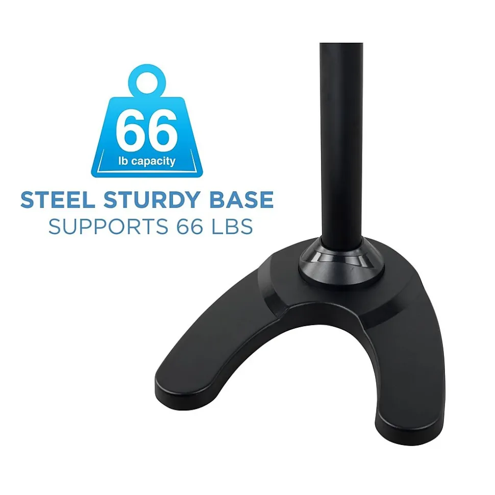 Mount-lt! Adjustable Monitor Mount, Up to 24", Black (MI-789)