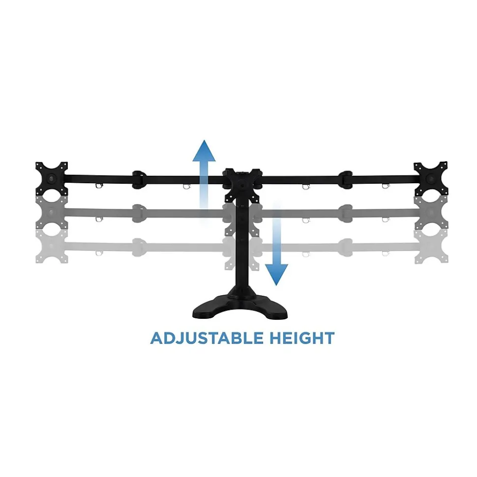 Mount-lt! Adjustable Monitor Mount, Up to 24", Black (MI-789)