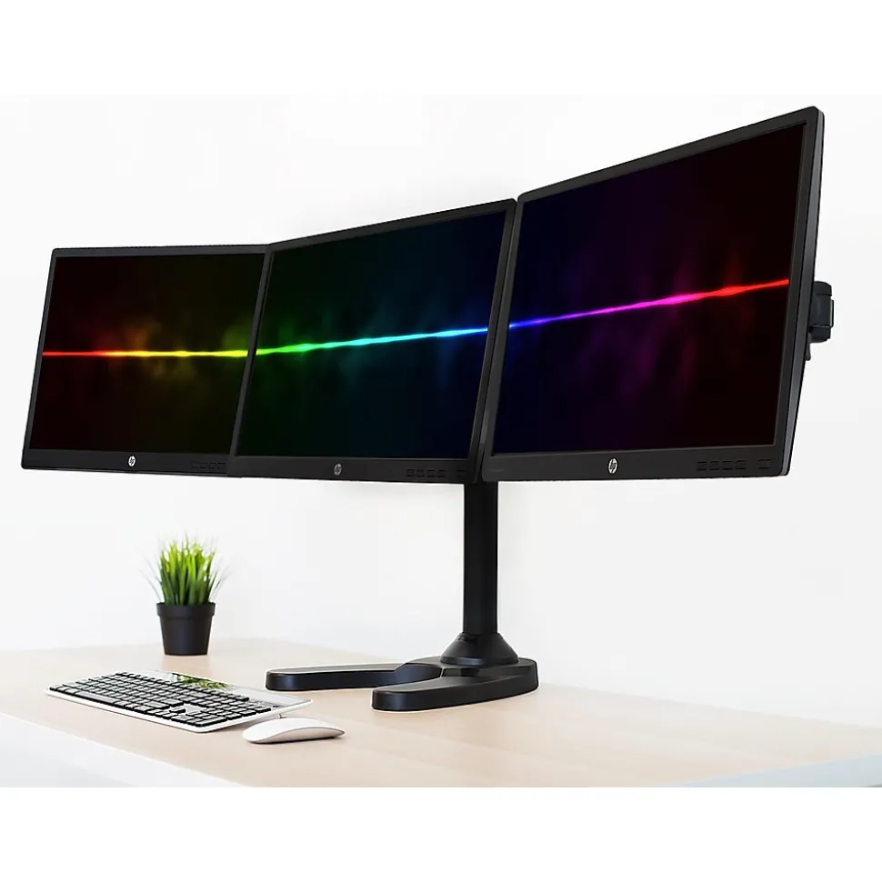 Mount-lt! Adjustable Monitor Mount, Up to 24", Black (MI-789)