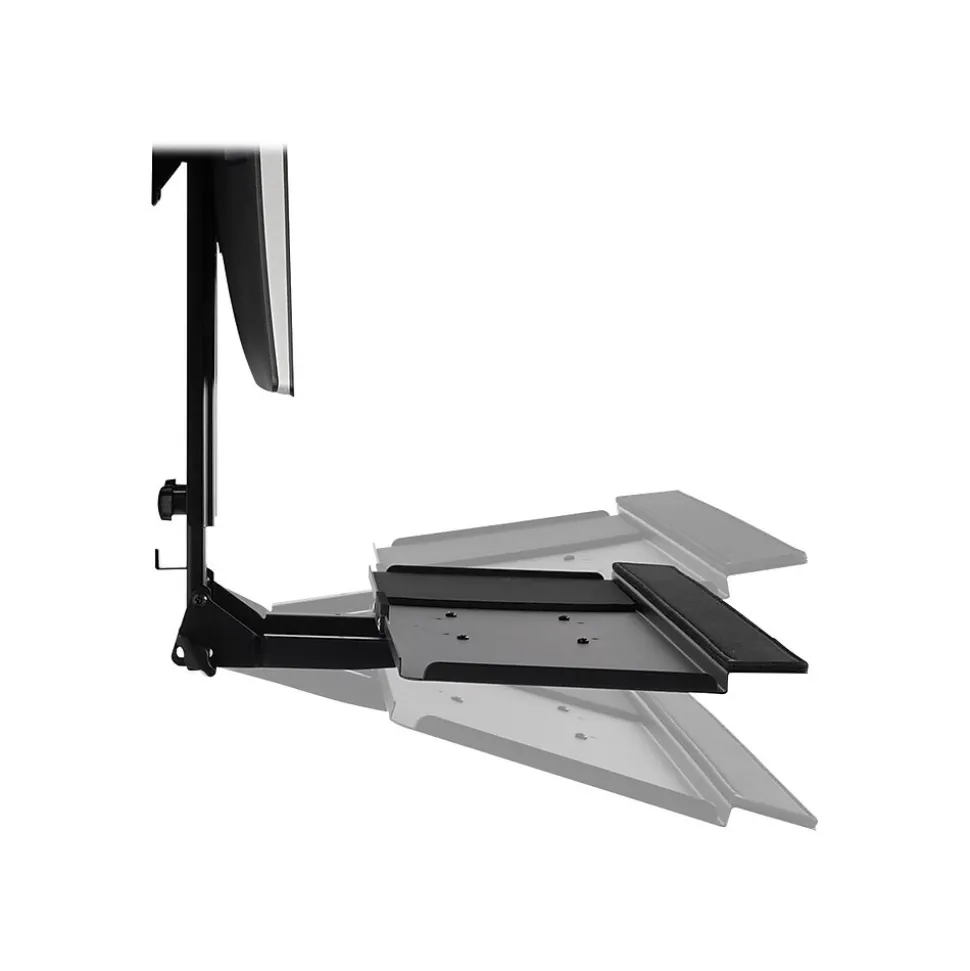 Mount-lt! Adjustable Monitor and Keyboard Wall Mount, Up to 32", Black (MI-7919)