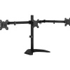 Mount-lt! Adjustable Triple Monitor Stand, Up to 27", Black (MI-2789)